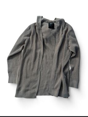 Djab Tan Open-Front Knit Cardigan